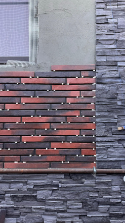 Фасадная плитка Лонг 82 (Ригель) фото, фото отделки, фото на фасаде